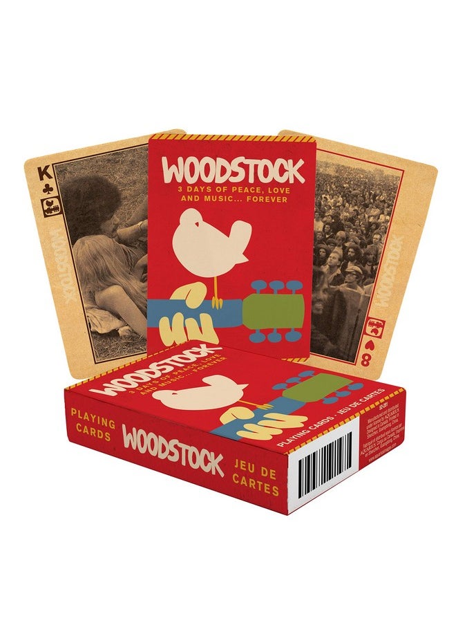 Aquarius Woodstock Playing Cards - Woodstock Themed Deck Of Cards For Your Favorite Card Games - Officially Licensed Woodstock Merchandise & Collectible Gift  - Image 1