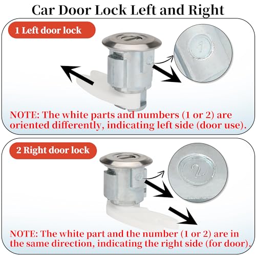 XINRINTONG Door Lock Cylinders Set & Ignition Switch with Keys, for Ford F150/F250/F350 Pickup 1992-1995,Bronco 1992-1995, E150/250/350 Van 1992-1995, Ranger 1995, Replace Part Number C-42-150 DP-42-122 - Image 3