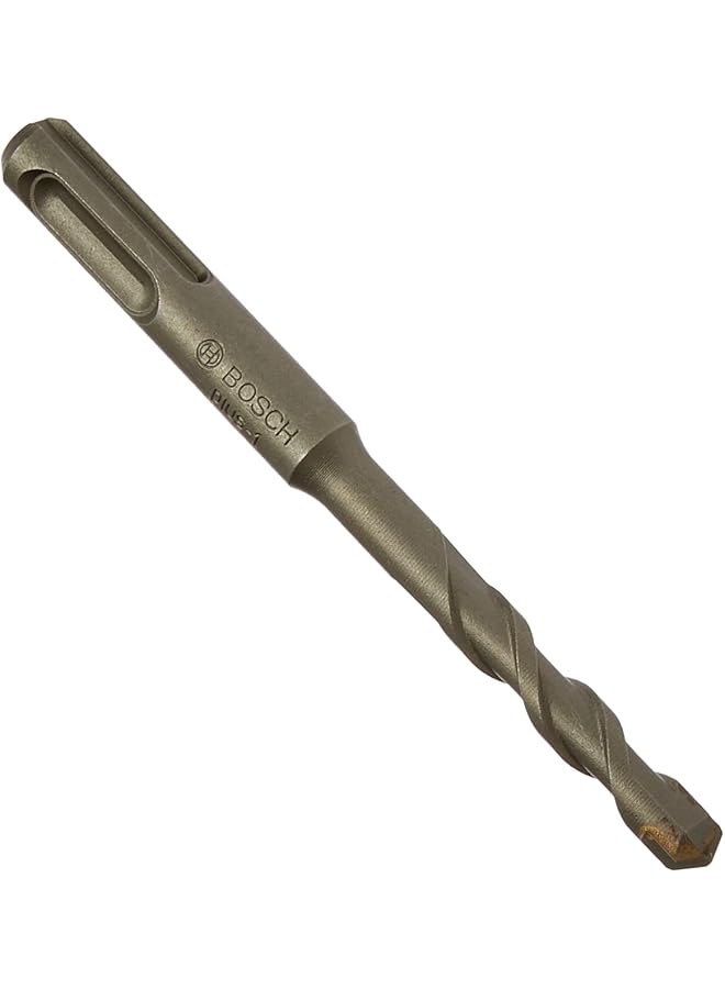 BOSCH Sds Plus 1 Drill Bit For Rotary Hammer Drills Optimised For Drilling Inch Concrete 2 Flute U Shape Flute Design Provides Effective Dust Removal 8.00 Mm Diameter 110 Mm Total Length 1 Pcs - Image 1