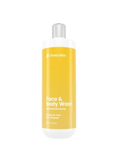 Honeyskin Face And Body Wash For Women And Men Acne Body Wash Moisturizing For Sensitive Skin Hydrating Facial Cleanser Gentle Exfoliating Wash Sulfate Free Manuka Honey Coconut Oil And Aloe Vera (16Oz)  - Image 1