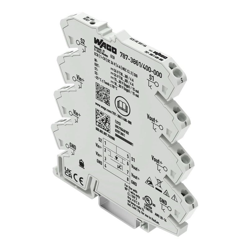 Wago Electronic circuit breaker 1channel 24 VDC input voltage 4 A Signal contact - Image 1