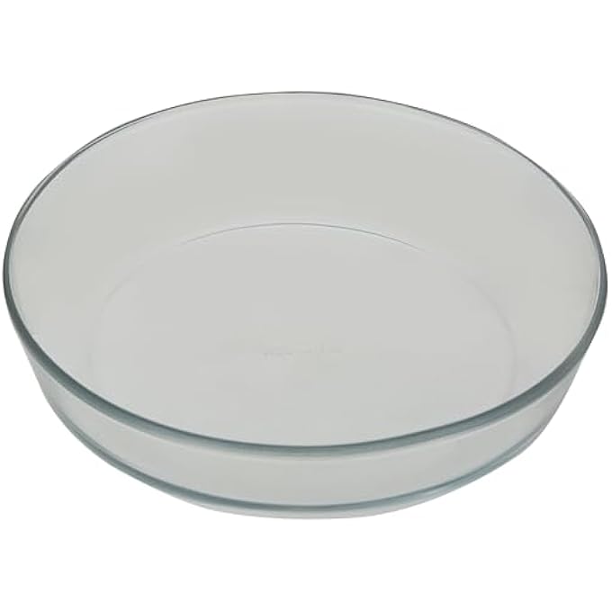 rayihni Round Glass Roaster 24L  Durable HeatResistant Bakeware Dish  Transparent OvenSafe Roasting  Baking Tray  Ideal For Cakes Casseroles Pasta Bakes Roasted Vegetables  Everyday Meals - Image 1
