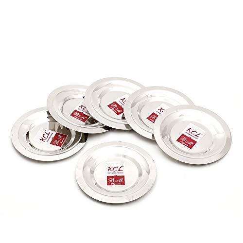 KCL Stainless Steel - Multipurpose Lid Set | Round Shape Heavy Gauge Ciba Set For Home & Office Use | Suitable For Cups, Glasses, Mugs & Tumblers | Set of 6 Lids - Image 1