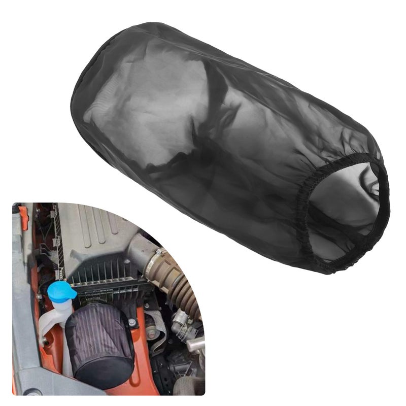 Cold Air Intake Filter CoverThickened Dustproof Air Filter Cover Provides Comprehensive ProtectionUniversal Car Accessries Air Filter Sock Fit for High Flow Cone Air Filter Large