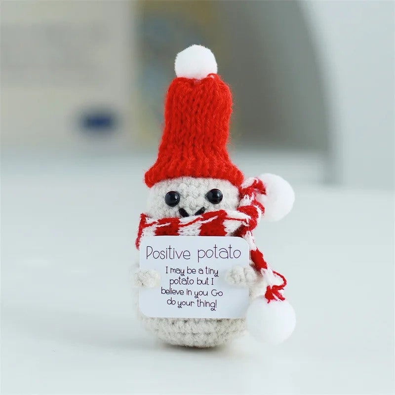 Y&D Handmade Crochet Kit Toys Keychain Whole Sale Dolls Yarn Doll Cute Plush Kids Gift  Free Sample Positive Potato - Image 3