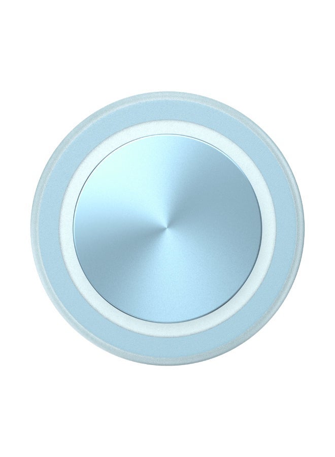 POPSOCKETS حامل وقبضة مغناطيسية للهاتف من MagSafe PopGrip Metallic، مغناطيس قوي، لهاتف iPhone 15/14/13/12 وحافظات MagSafe، حلقة محول متضمنة للهواتف والحافظات غير المزودة بـ MagSafe - أزرق - Image 2