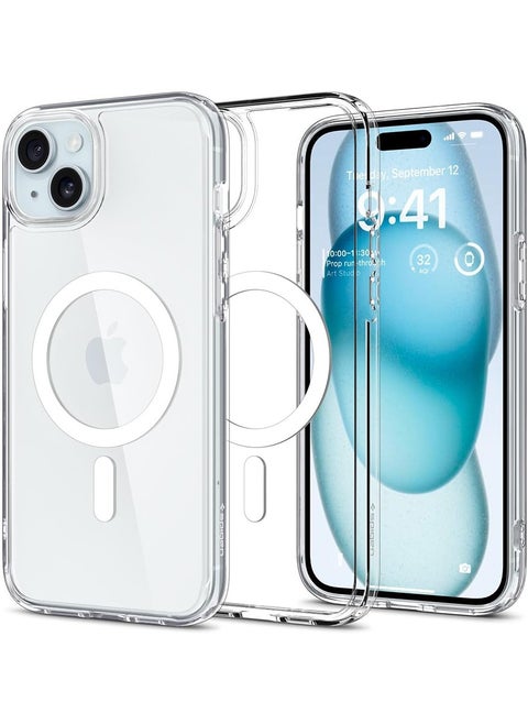 Ultra Hybrid MagFit for iPhone 15 Case Cover with MagSafe - White