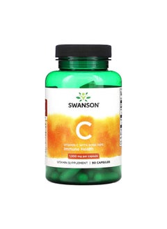 SWANSON Vitamin C With Rose Hips, 90 Capsules 