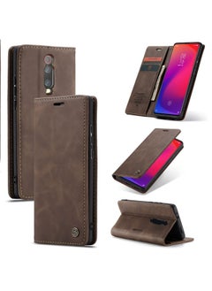 HuHa Case Cover CaseMe-013 Multi-functional Retro Frosted Horizontal Flip Leather Case with Card Slot & Holder & Wallet For Xiaomi Mi 9T Pro / Redmi K20 Pro / Xiaomi Mi 9T / Redmi K20 Coffee 