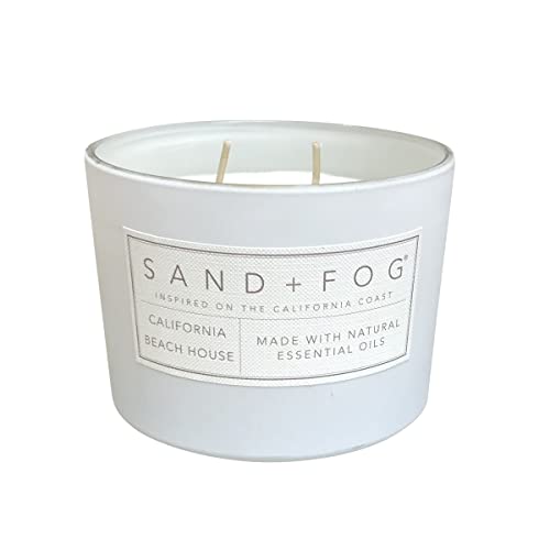 Sand + Fog شمعة معطرة من ساند + فوغ - بيت الشاطئ في كاليفورنيا - روائح وأحجام إضافية - فتيل خالي من الرصاص 100% قطن - شموع فاخرة لتنقية الهواء - ديكور منزلي مثالي - 12 أونصة - Image 2