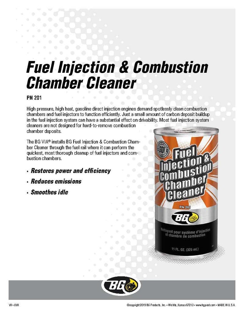 Smilyeez BG K1003 Fuel Injection & Combustion Chamber Cleaner PN 201 & BG Platinum 44K Fuel System Cleaner PN 208 Kit with Pocket Screwdriver (1) - Image 4