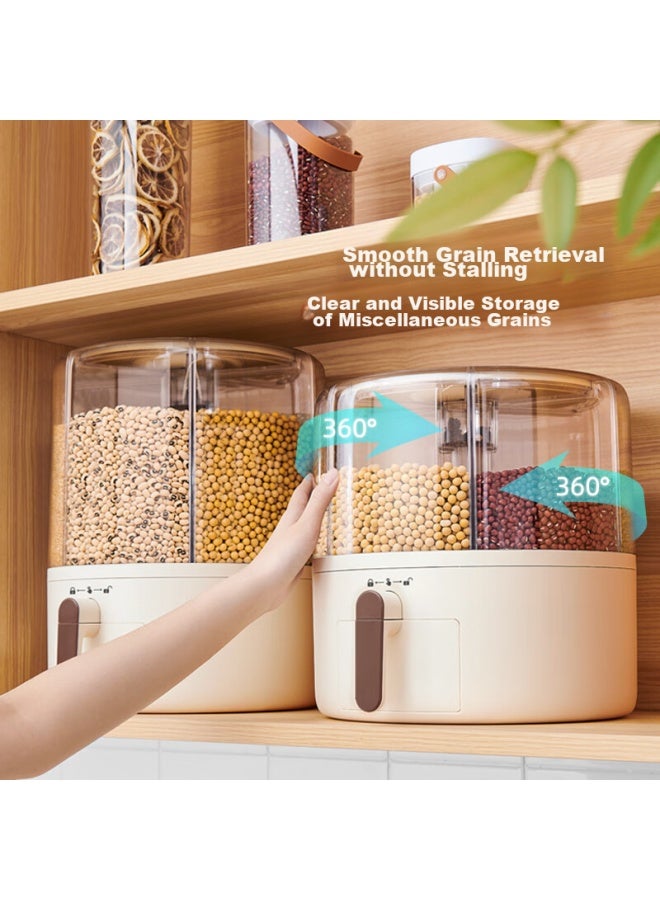 Ecoco Italian Cocoa Ecoco Rice Storage Container, Multi-grain Storage Box, Kitchen Grain Storage, Sealed Moisture-proof Rice Jar, Flour Container E2333 - Image 5