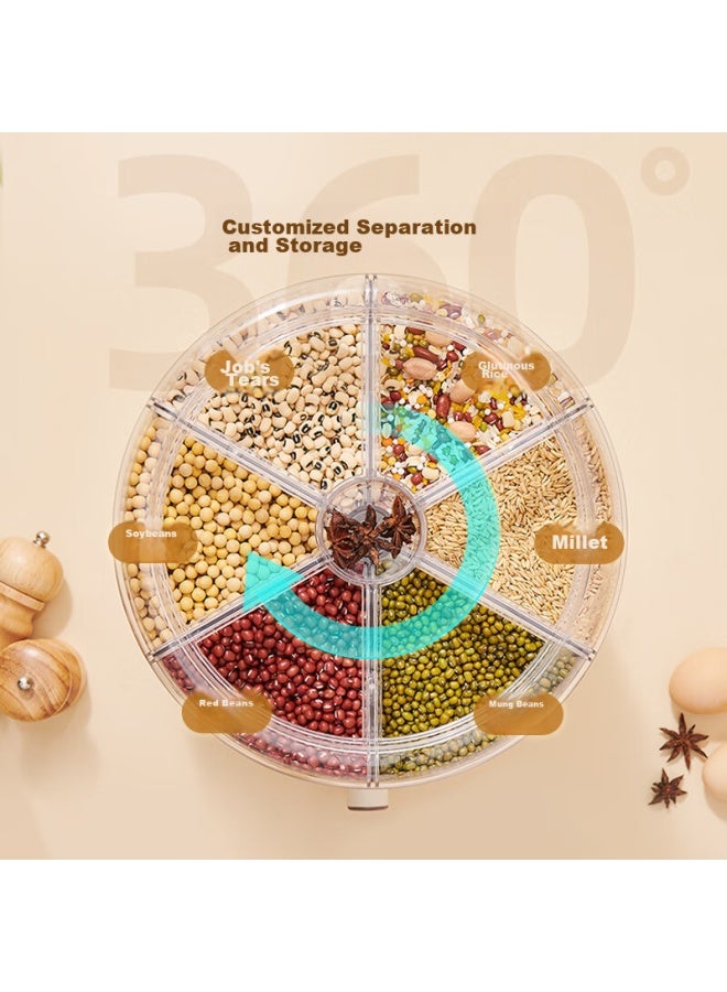 Ecoco Italian Cocoa Ecoco Rice Storage Container, Multi-grain Storage Box, Kitchen Grain Storage, Sealed Moisture-proof Rice Jar, Flour Container E2333 - Image 2
