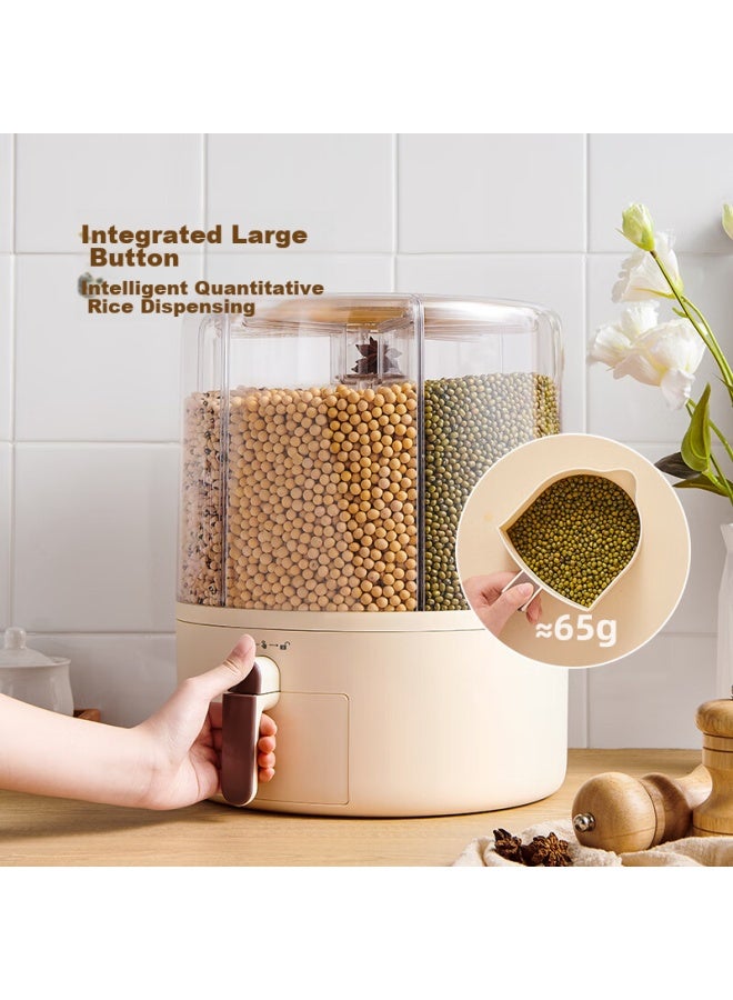 Ecoco Italian Cocoa Ecoco Rice Storage Container, Multi-grain Storage Box, Kitchen Grain Storage, Sealed Moisture-proof Rice Jar, Flour Container E2333 - Image 4
