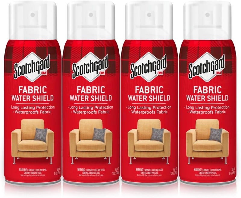 Scotchgard Fabric Water Shield, Water Repellent Spray for Clothing and Household Upholstery Items, Long-Lasting Water Repellent, Four 10 Oz (Pack of 4) - Image 1