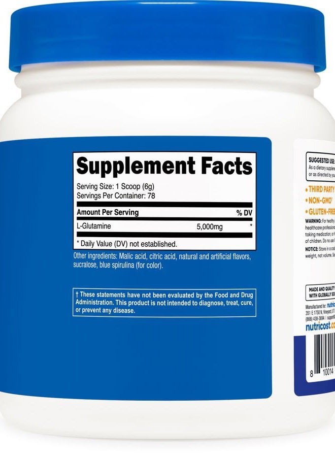 Nutricost مسحوق الجلوتامين (500 جرام) (التوت الأزرق) - Image 5
