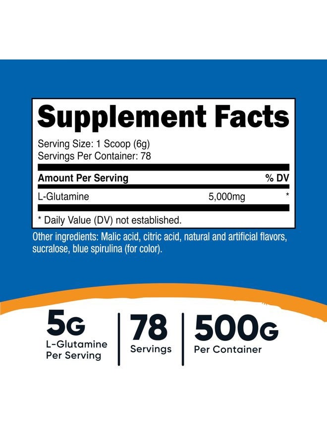 Nutricost مسحوق الجلوتامين (500 جرام) (التوت الأزرق) - Image 2