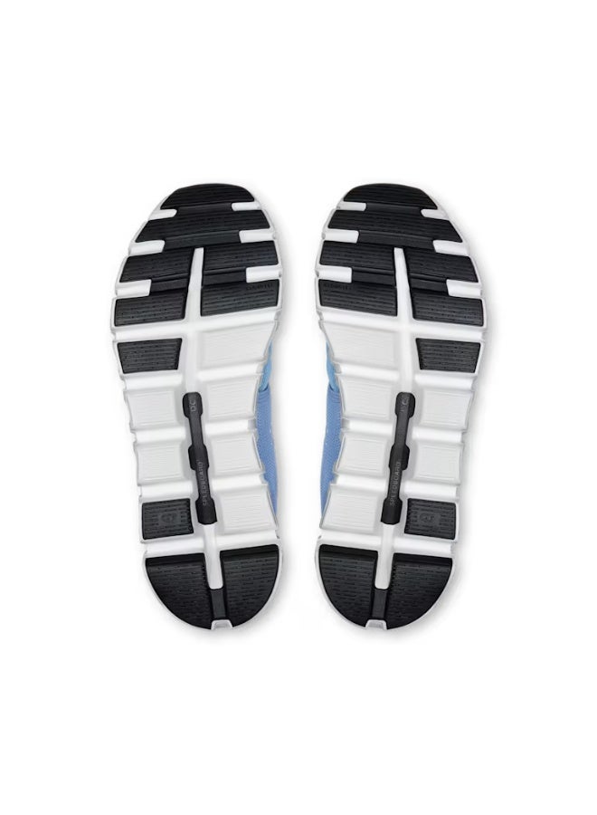 On Cloud 6 Unisex Running Shoes Chambray & White - Image 4