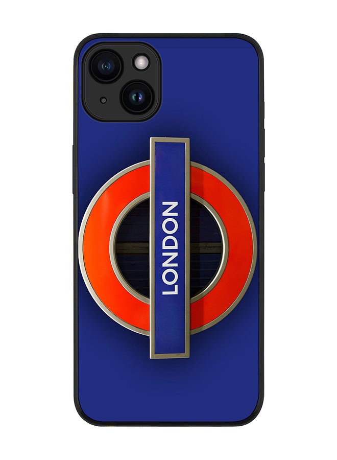 Stylizedd Cover for iPhone 15 Plus Case Rugged Black Slim fit Soft Flexible Anti Drop TPU Gel Thin Protective Phone Cases - Mind The Gap - Image 1