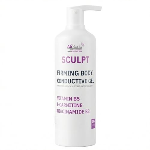 Absonic Sculpt Firming Cavitation Conductive Gel Toning Gel Enriched with LCarnitine Vitamin B5 for Body Cavitation Sculpting Tightening Devices 85oz Bottle Made in USA - Image 1