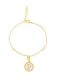 VOYLLA Valentine's Day Collection Alphabet P White Enamel Charm  - Image 3