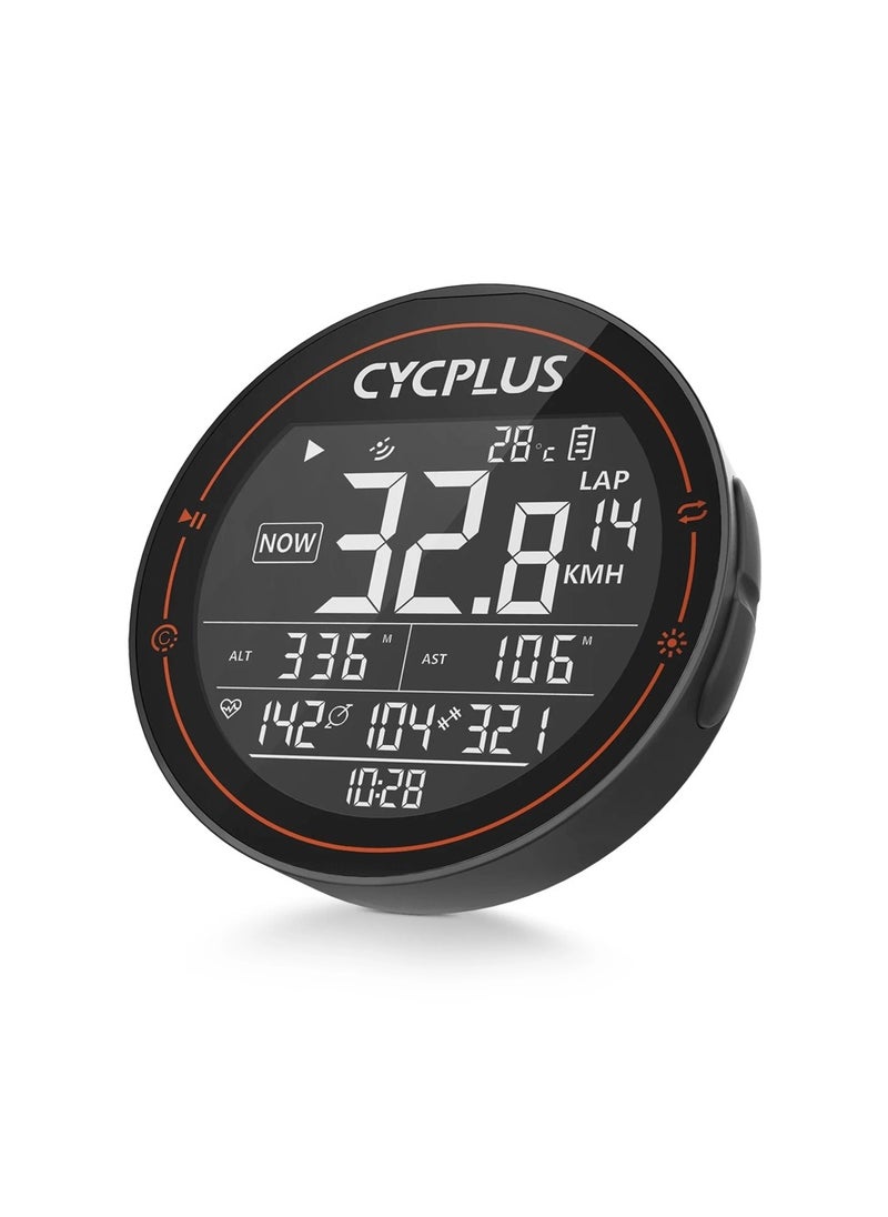 سي واي سي بلس - كمبيوتر الدراجة CYCPLUS M2 GPS - عداد سرعة ومسافة مبتكر للدراجة - شاشة LCD مقاس 2.5 بوصة مضادة للتوهج، 13 مقياس بيانات، عمر بطارية 30 ساعة - Image 1