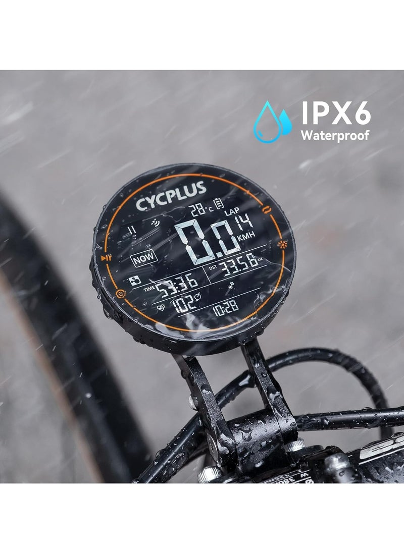 سي واي سي بلس - كمبيوتر الدراجة CYCPLUS M2 GPS - عداد سرعة ومسافة مبتكر للدراجة - شاشة LCD مقاس 2.5 بوصة مضادة للتوهج، 13 مقياس بيانات، عمر بطارية 30 ساعة - Image 1