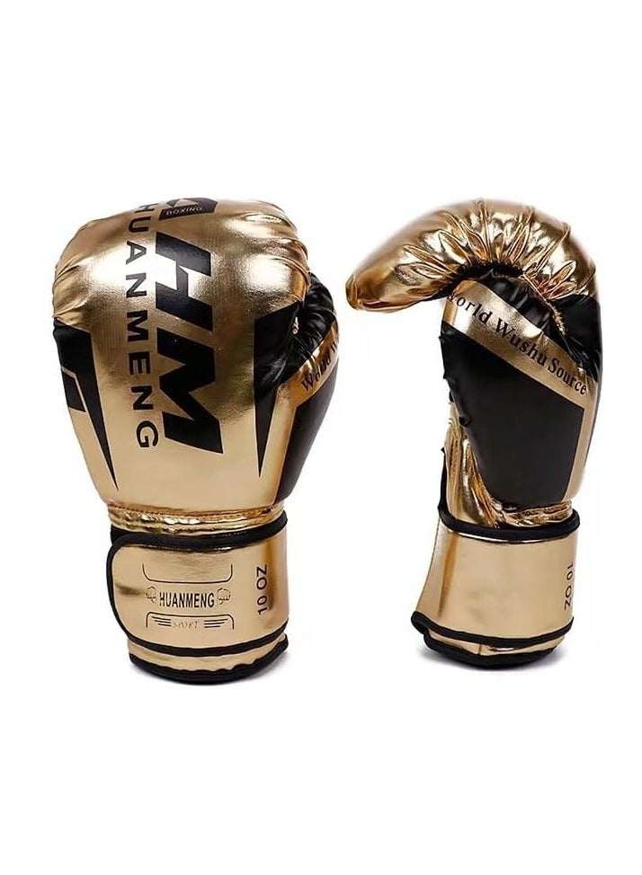 Generic Adult Boxing Gloves, Punching Gloves, Professional Shockproof Faux Leather Sparring Training Glove Set Punching Bag Mitts for Muay Thai, MMA, Kickboxing, Men/Women  - Image 1