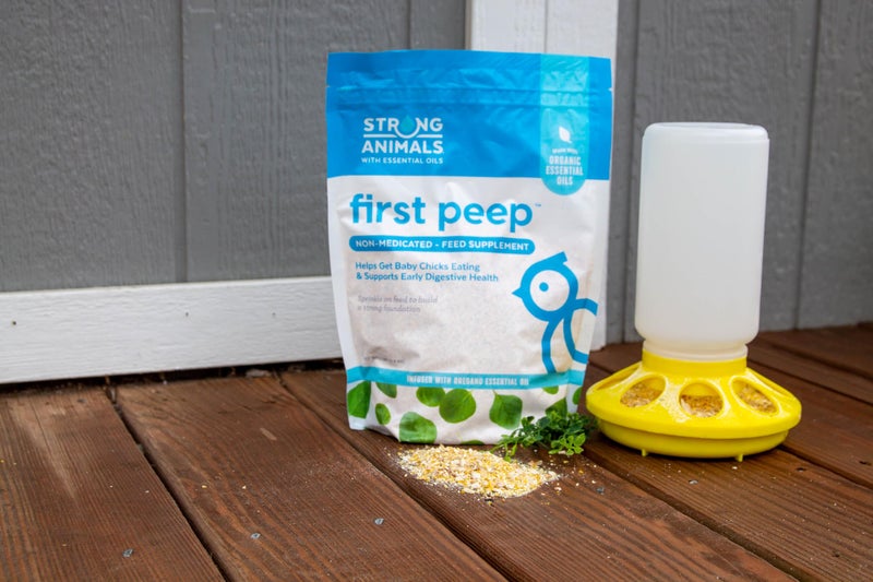 Strong Animals First Peep - Natural Feed Supplement for Building Early Digestive Health in Baby Chicks; Contains Organic Oregano Essential Oil, Kelp and Prebiotics (2 lb. Pouch) - Image 5