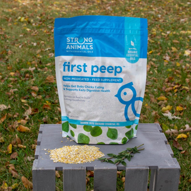 Strong Animals First Peep - Natural Feed Supplement for Building Early Digestive Health in Baby Chicks; Contains Organic Oregano Essential Oil, Kelp and Prebiotics (2 lb. Pouch) - Image 4