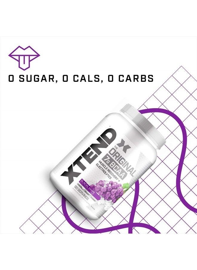 SCIVATION XTEND Original BCAA Powder Glacial Grape | Sugar Free Post Workout Muscle Recovery Drink with Amino Acids | 7g BCAAs for Men & Women | 90 Servings  - Image 4