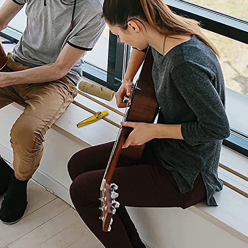 Street27® Aluminium Alloy Metal Kazoos with 5pcs Flute Diaphragm Mouth Kazoos Lightweight Portable for Kids Childrens Beginners Music Lovers Gift - Woodwind Flute Musical Instrument - Golden - Image 4