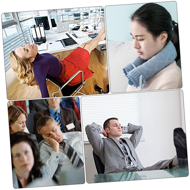 U Shaped Hot Water Bag With Knitted Sleeve For Neck Pain Relief Warm Compress Random Color - Image 5