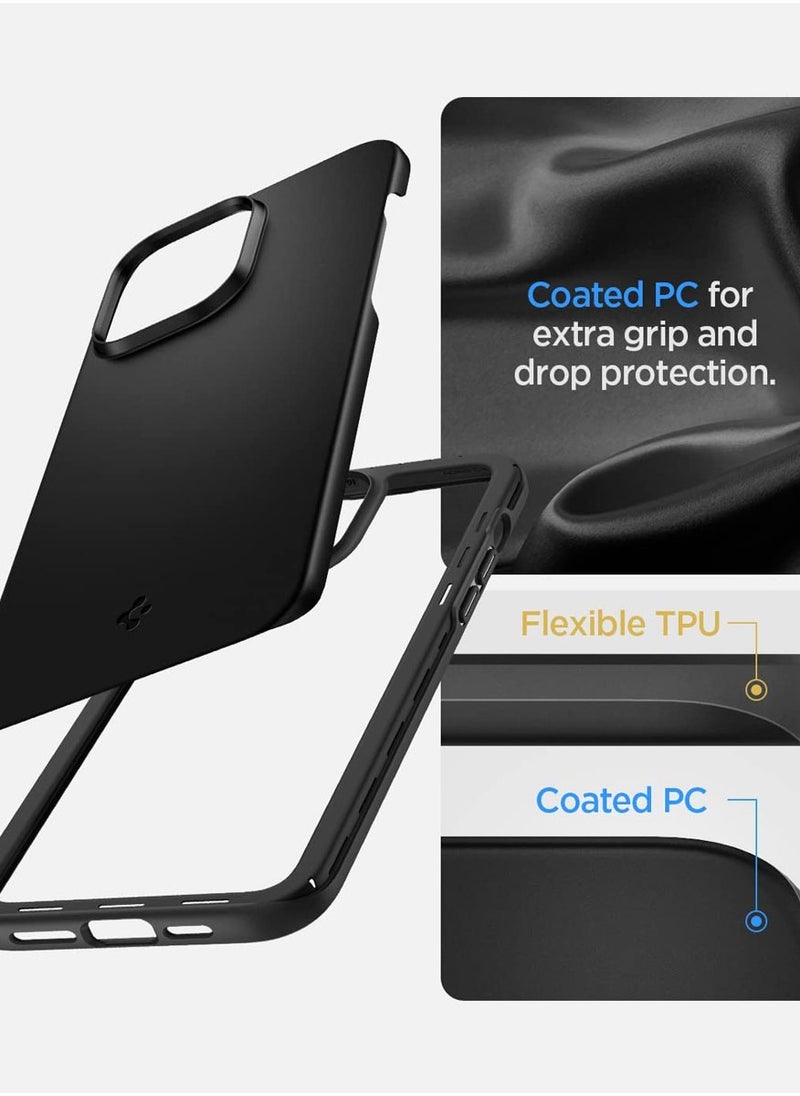 Spigen Thin Fit iPhone 14 Case Cover - Black  - Image 3