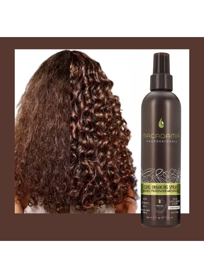 Macadamia Hair Curl Enhancing Spray – Frizz Control, Lightweight Hold & Natural Shine 236ml - Image 3