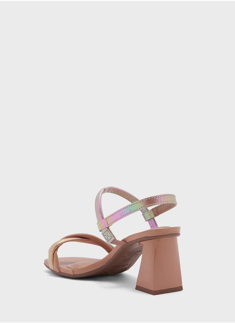 Beira Rio Oaklynn Multi Strap Mid Heel Sandals  - Image 3