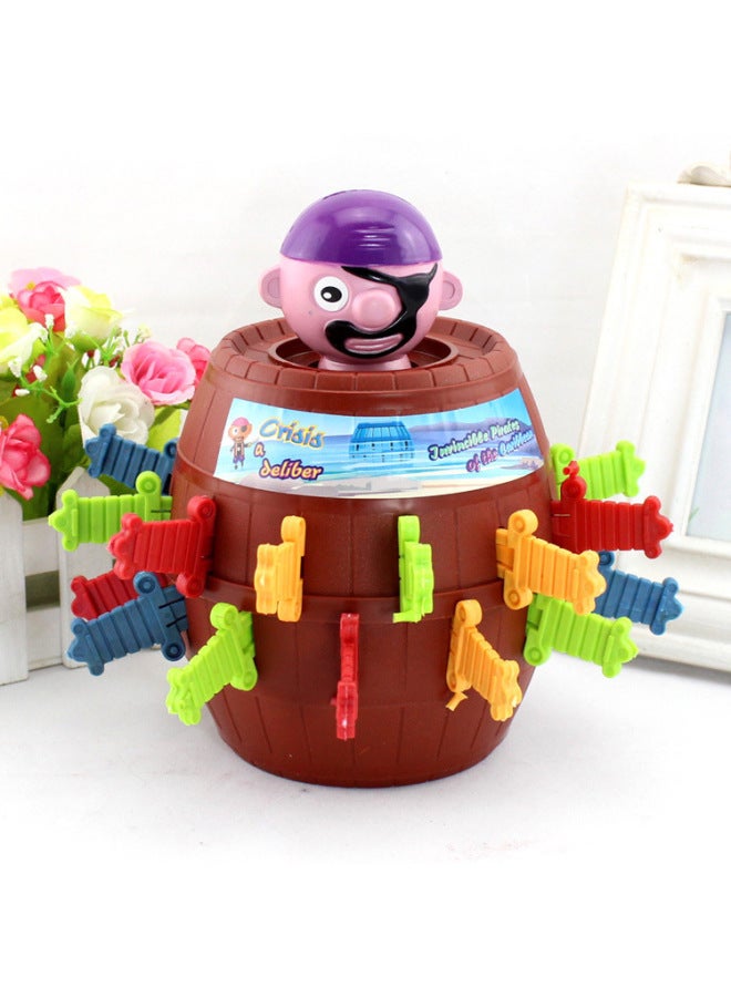 Creative Trick Toy Uncle Black Beard Large Pirate Bucket Sword Game With Piggy Bank 24 Sword Party-Color:other - Image 1