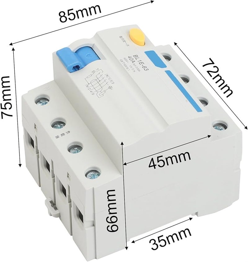 ML1E 63 3P N Leakage Protector Circuit Breaker 400V Three Phase Air Switch 25A 32A 40A 63A - Image 3