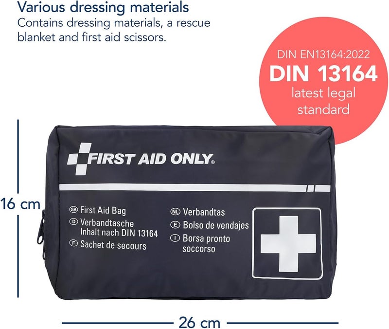 First Aid Only kit for car KFZ DIN 13164 Blue P10019 Black - Image 3