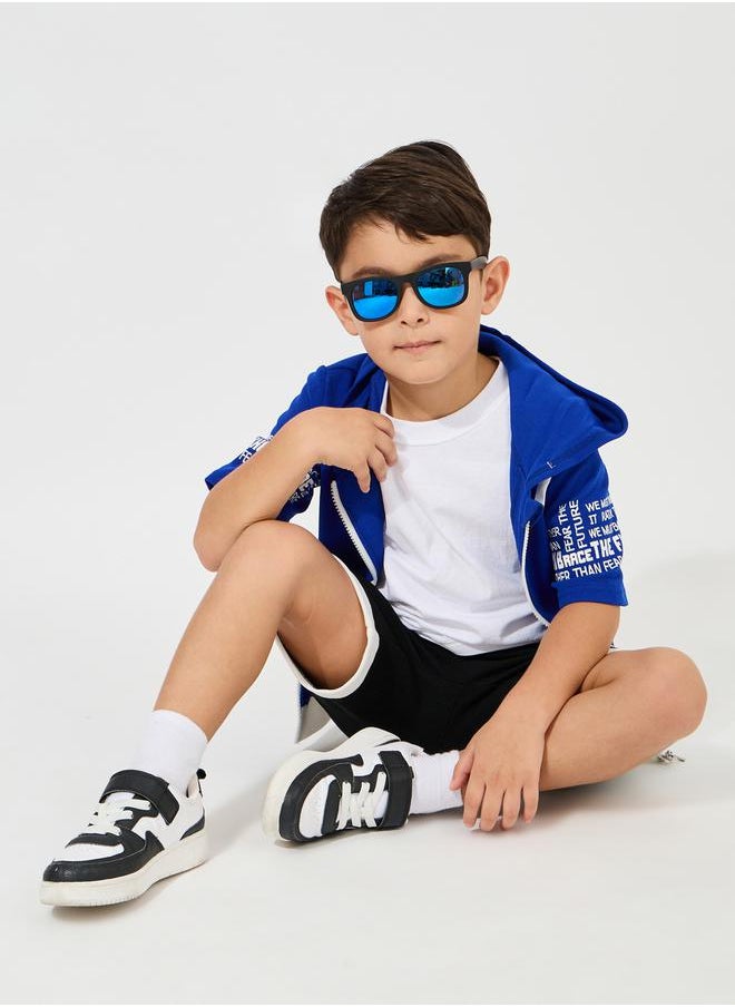 Styli - Zipper Front Hooded Top & Shorts Set - Image 1