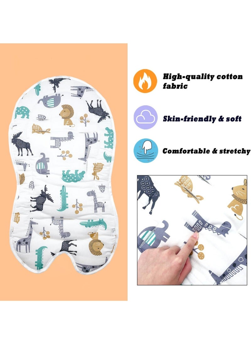 Captaintech Universal Baby Seat Pad Liner, Breathable Stroller Mat Ultra-Soft Infant Car Seat Cushion Comfortable Toddler Seat Cushion Pad Baby Carriage Cushion Liner  - Image 3
