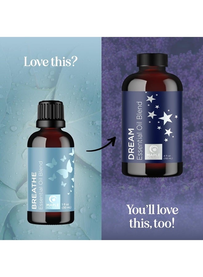 Maple Holistics Breathe Blend Essential Oil for Diffuser - Invigorating Breathe Essential Oil Blend with Eucalyptus Peppermint Tea Tree and Mint Essential Oils for Diffusers for Home and Shower Aromatherapy - Image 5