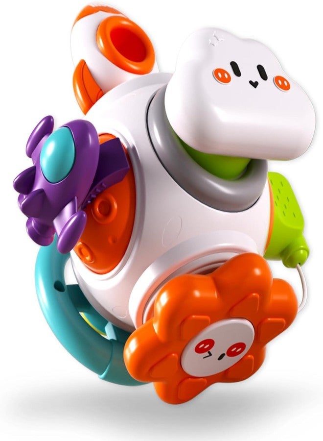 براند كونكور ألعاب مونتيسوري من ماركة كونكر، 6 في 1، ألعاب حسية للأطفال، لعبة تعليمية لفرز الأشكال، لعبة تكديس تفاعلية، لعبة تنمية المهارات الحركية الدقيقة (مكعب الصاروخ 6 في 1) - Image 1