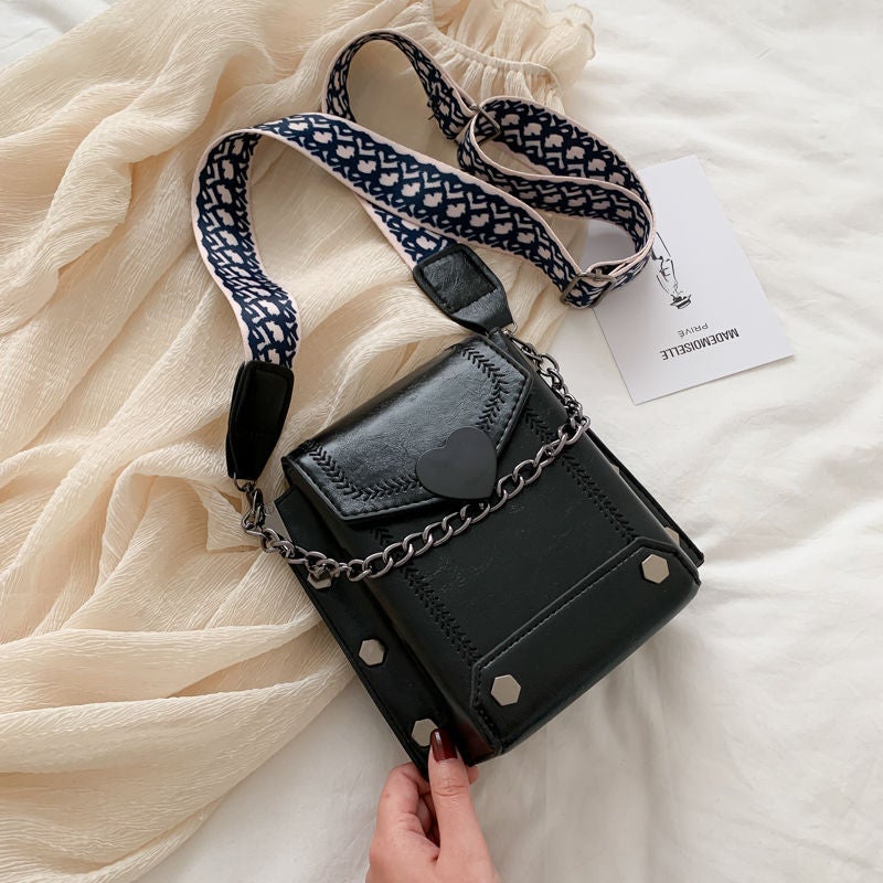 Z Spring And Small Bag Women'S Popular Popular Texture Shoulder Bag Fashion Retro Wideband Crossbody - Image 2