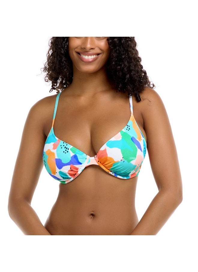 Body Glove Women's Standard Solo Underwire D, DD, E, F Cup Bikini Top Swimsuit with Adjustable 2-Way Back Detail, Untamed Geo Rib - pzsku/Z45C2429EB582E7924965Z/45/_/1740982656/89530788-fa9b-4c2d-9c29-8749cc99179c