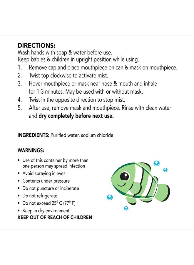 Vicks Sinex Kids Saline Easy Mist, Drug Free Saline, Ages 1 Month+, Gently Clears and Soothes Everyday Stuffy Noses, Safe for Daily Use, 1.7 OZ - Image 2