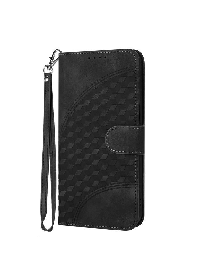 اس-توب جراب لهاتف OPPO A94 4G/F19 Pro 4G/Reno5 F 4G جراب هاتف جلدي منقوش عليه رأس فيل مع حبل - Image 2