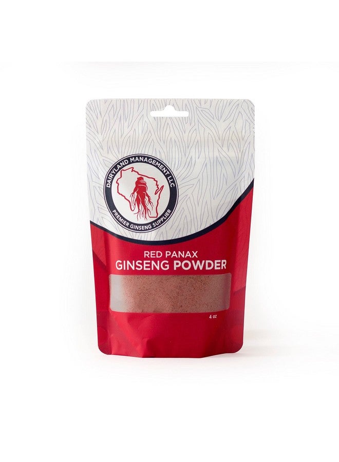 Dairyland Management LLC Red Panax Ginseng Powder with Natural Ginsenosides (4 oz)- Supports Healthy Energy, Vitality, Mood and More, Korean Panax Ginseng Root Powder for Smoothies, Coffee or Drinks (1 Pack) - Image 1