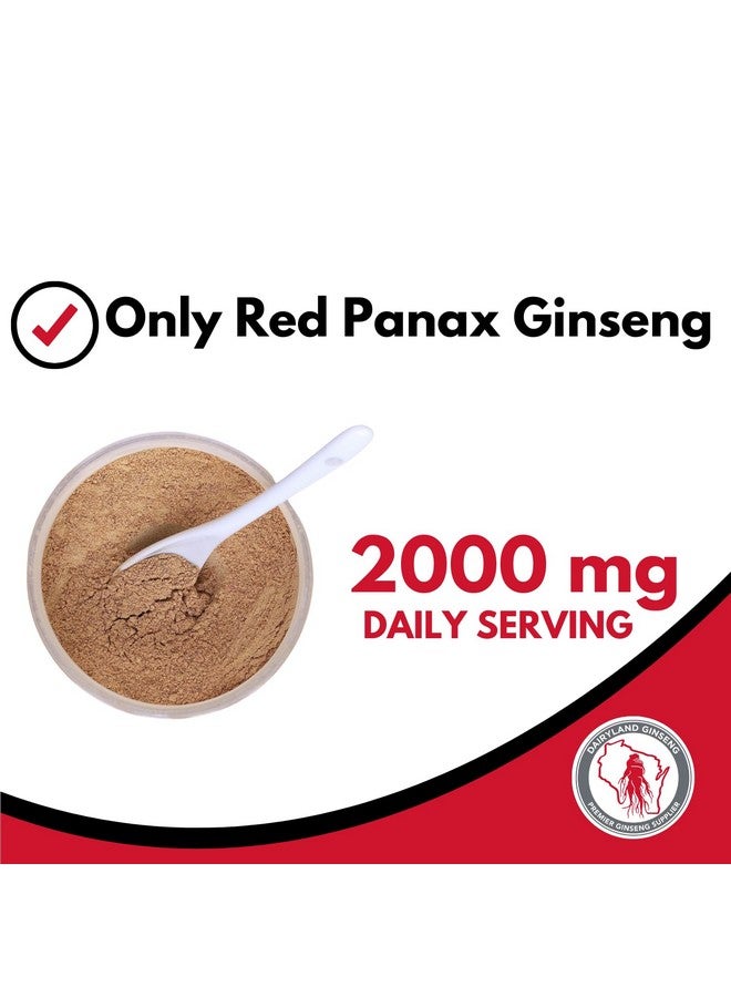 Dairyland Management LLC Red Panax Ginseng Powder with Natural Ginsenosides (4 oz)- Supports Healthy Energy, Vitality, Mood and More, Korean Panax Ginseng Root Powder for Smoothies, Coffee or Drinks (1 Pack) - Image 2