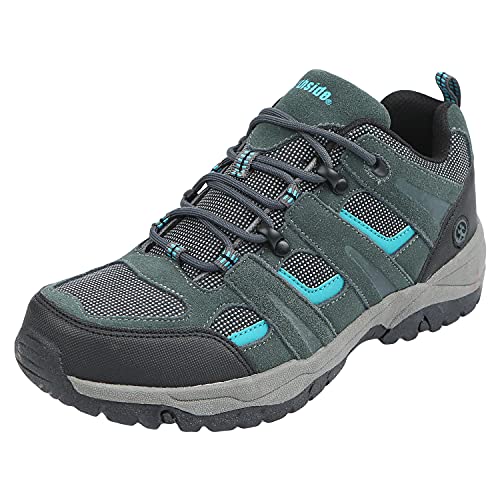 Northside Women's Monroe Low Hiking Shoe, Dark Gray/Dark Turquoise, 9 M US - Image 1